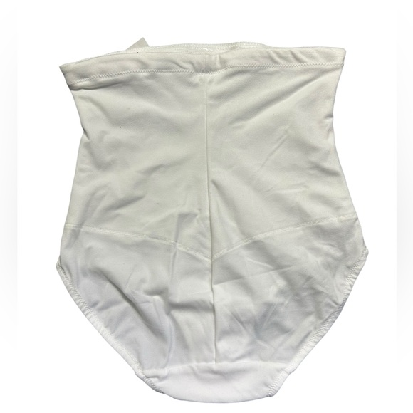 MAIDENFORM womens white panty shapewear high rise brief FL1854 size S NWT - Picture 4 of 4